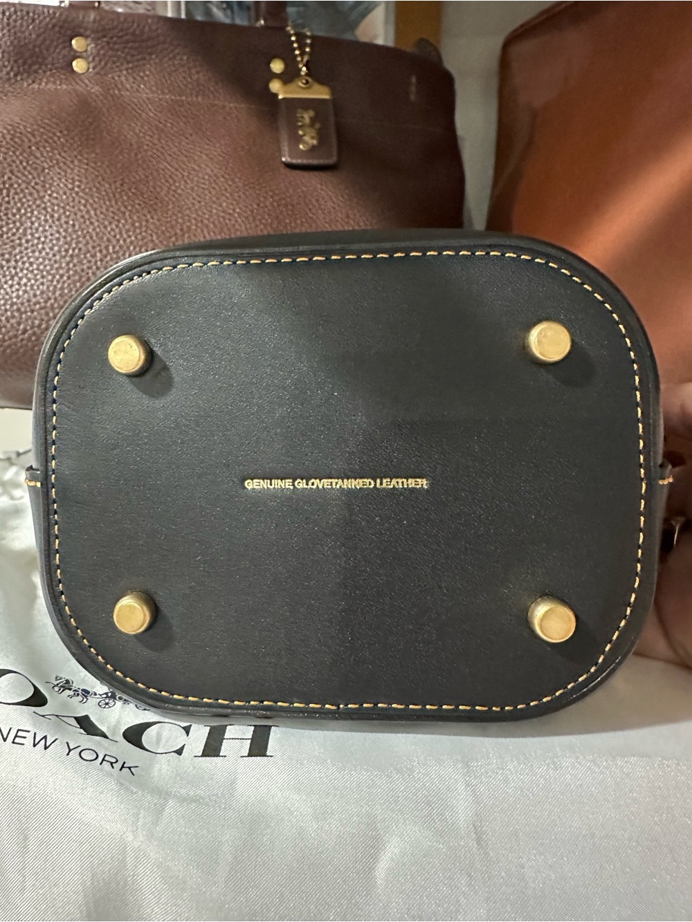 Coach Black Camila Bucket Bag - Picture 4 of 8